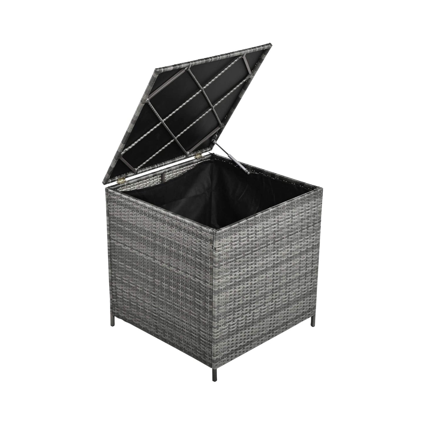 Alora Outdoor 6-Piece All-Weather PE Rattan Sofa Set with Adjustable Seat, Storage Box, Removable Covers, wnd Tempered Glass Table Top