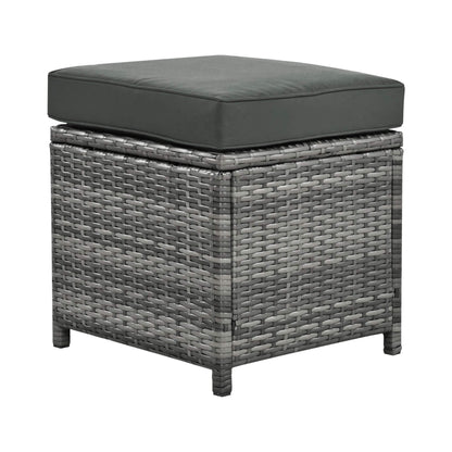 Alora Outdoor 6-Piece All-Weather PE Rattan Sofa Set with Adjustable Seat, Storage Box, Removable Covers, wnd Tempered Glass Table Top
