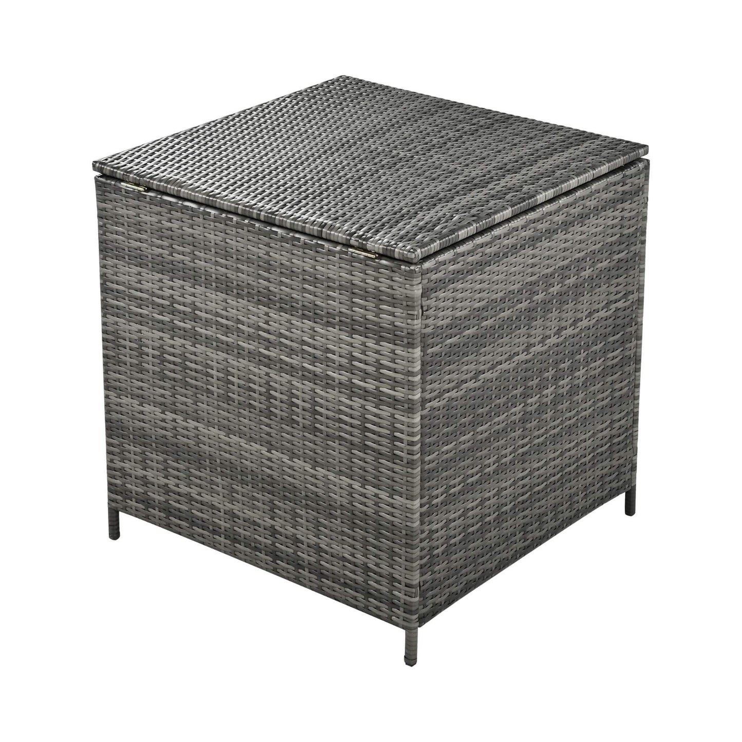 Alora Outdoor 6-Piece All-Weather PE Rattan Sofa Set with Adjustable Seat, Storage Box, Removable Covers, wnd Tempered Glass Table Top