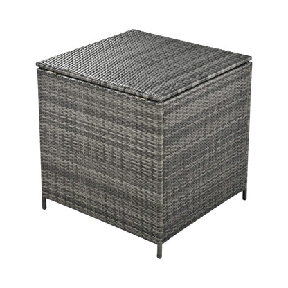 Alora Outdoor 6-Piece All-Weather PE Rattan Sofa Set with Adjustable Seat, Storage Box, Removable Covers, wnd Tempered Glass Table Top