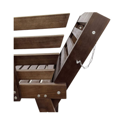 Alora Outdoor Adjustable Wooden Patio Daybed Sofa with Cushions
