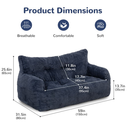 Pamapic Adult Bean Bag Chair for House Comfy