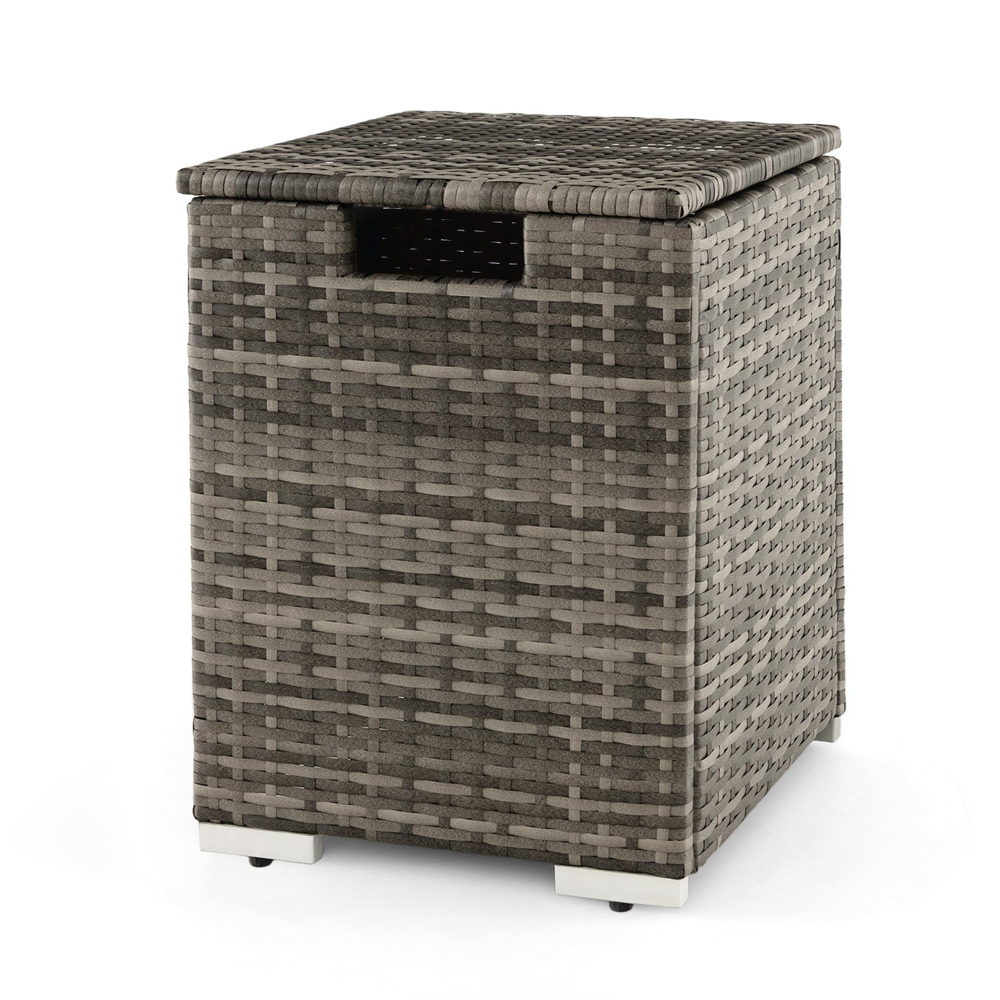 2-in-1 Patio Rattan Gas Propane Tank Cover for 20 lbs Propane Tanks