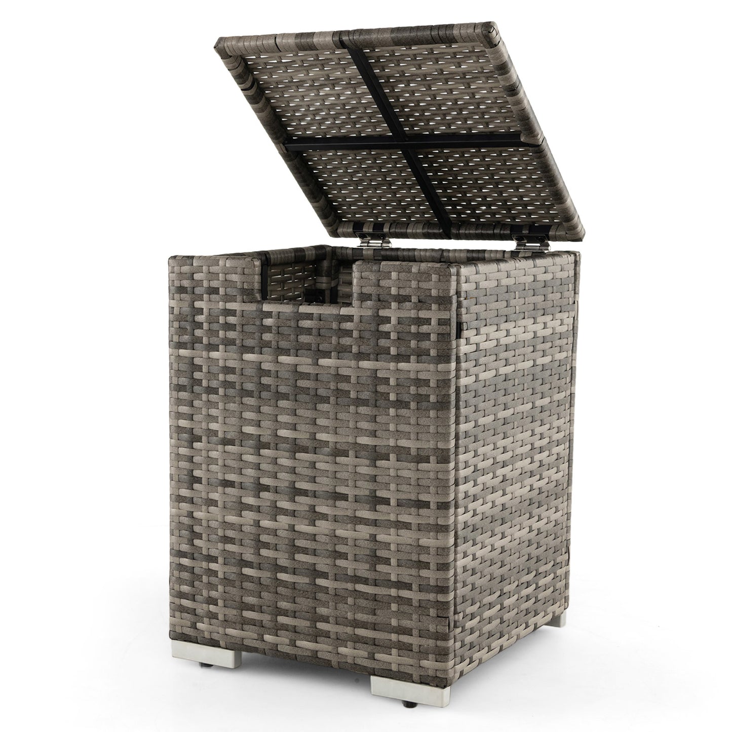 2-in-1 Patio Rattan Gas Propane Tank Cover for 20 lbs Propane Tanks