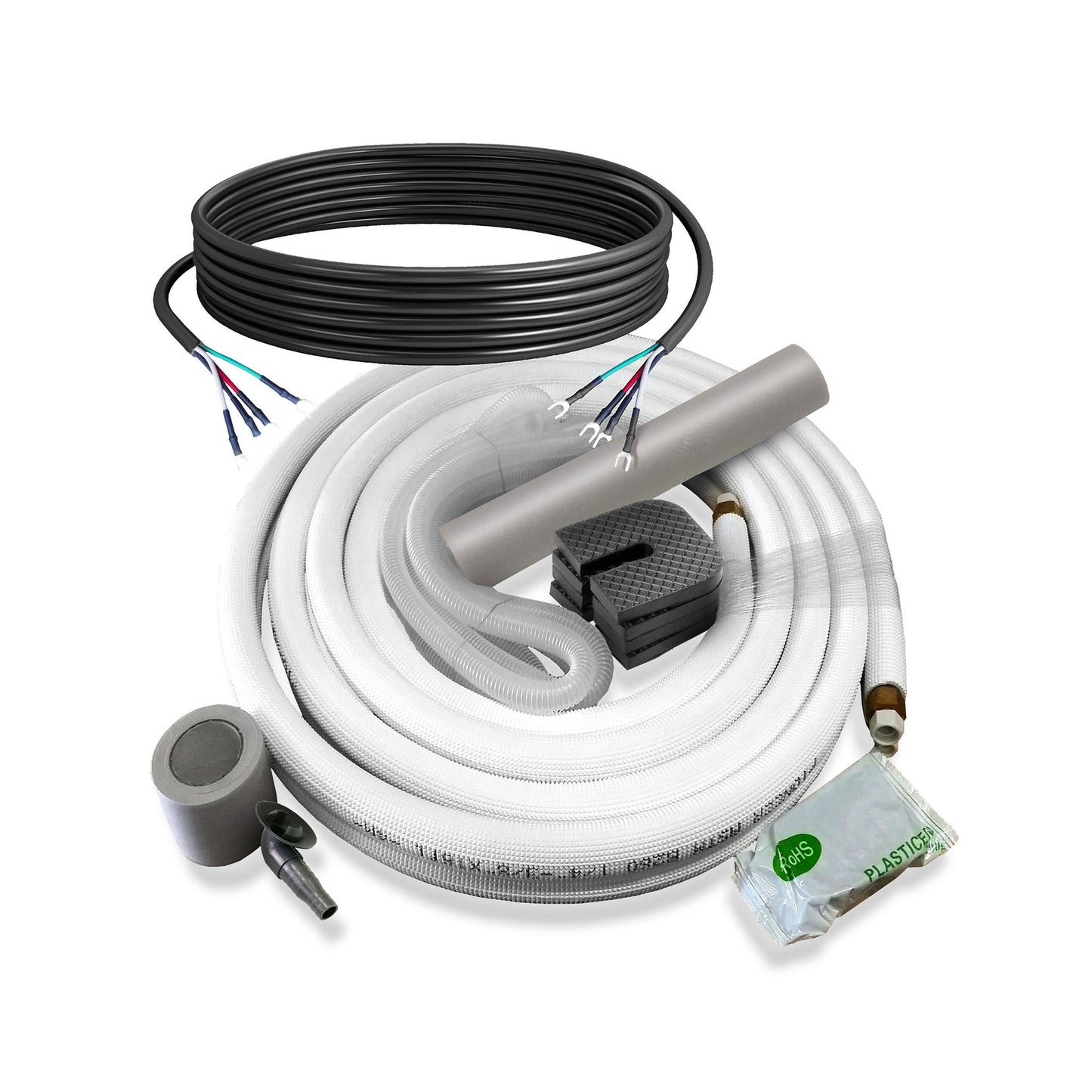 Pioneer® Quantum Ultra™ 23,000 BTU 22.5 SEER2 230V 8-Way Ceiling Cassette Ductless Mini-Split Air Conditioner Inverter Heat Pump Full Set