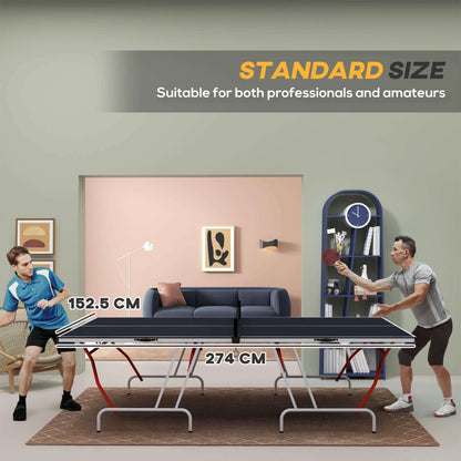 Portable Foldable Full Size Ping Pong Table Tennis Table With Net And Accessories