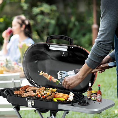 Portable Propane Gas Grill 15K BTU - 348 SQ Inch Cooking Areas for Outdoor Camping / Tailgating / Picnic