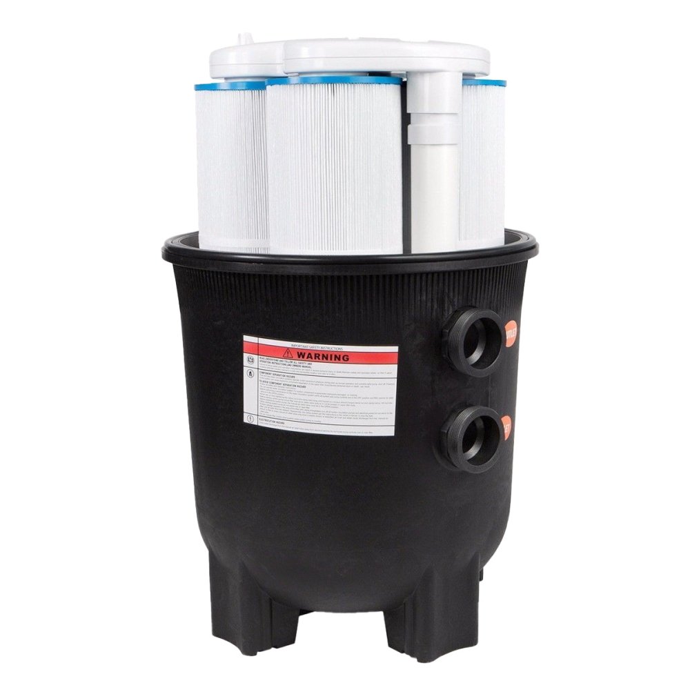 Premium 35,000 Gallon In-Ground Swimming Pool Cartridge W/ Built-In Pressure Gauge 425 SF