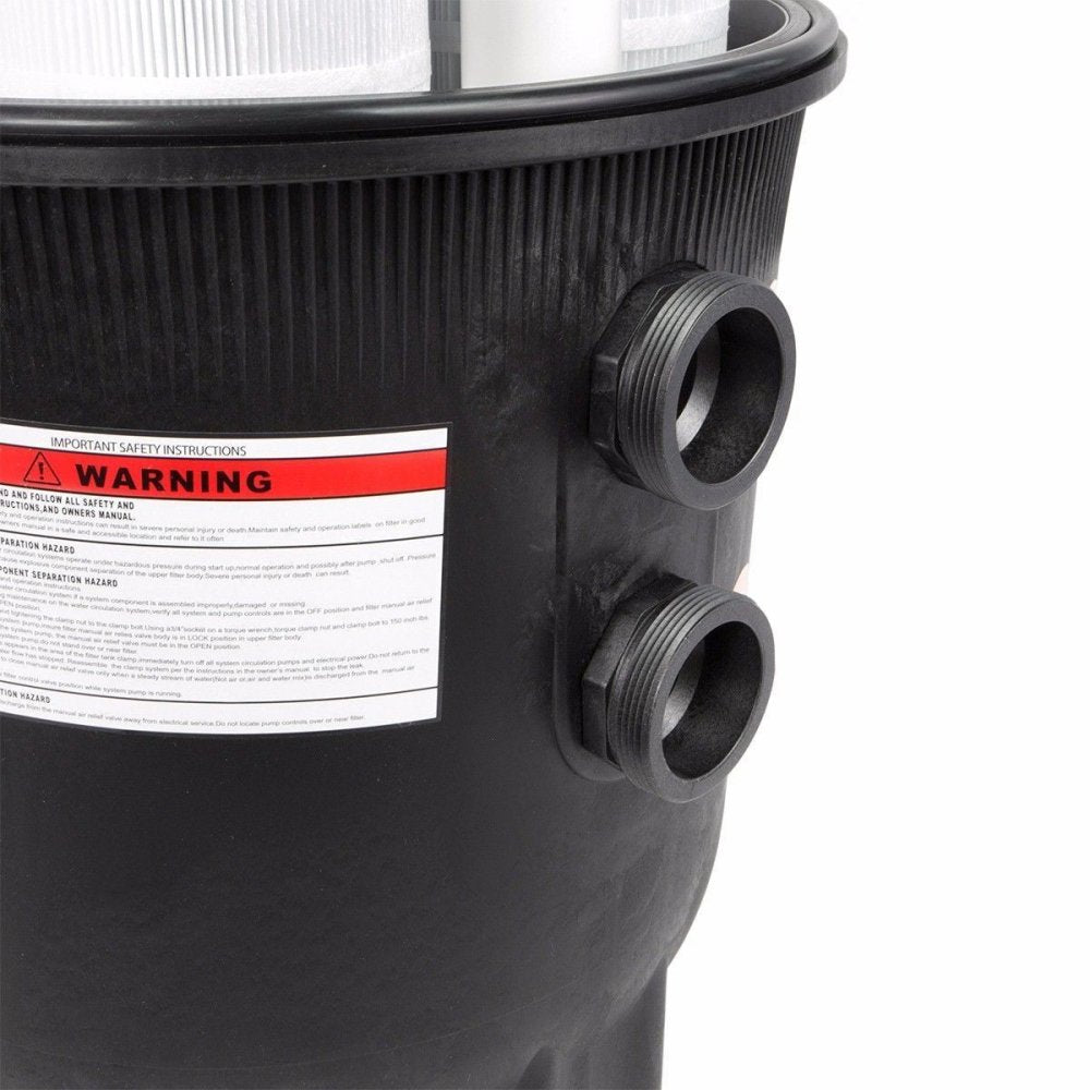 Premium 35,000 Gallon In-Ground Swimming Pool Cartridge W/ Built-In Pressure Gauge 425 SF