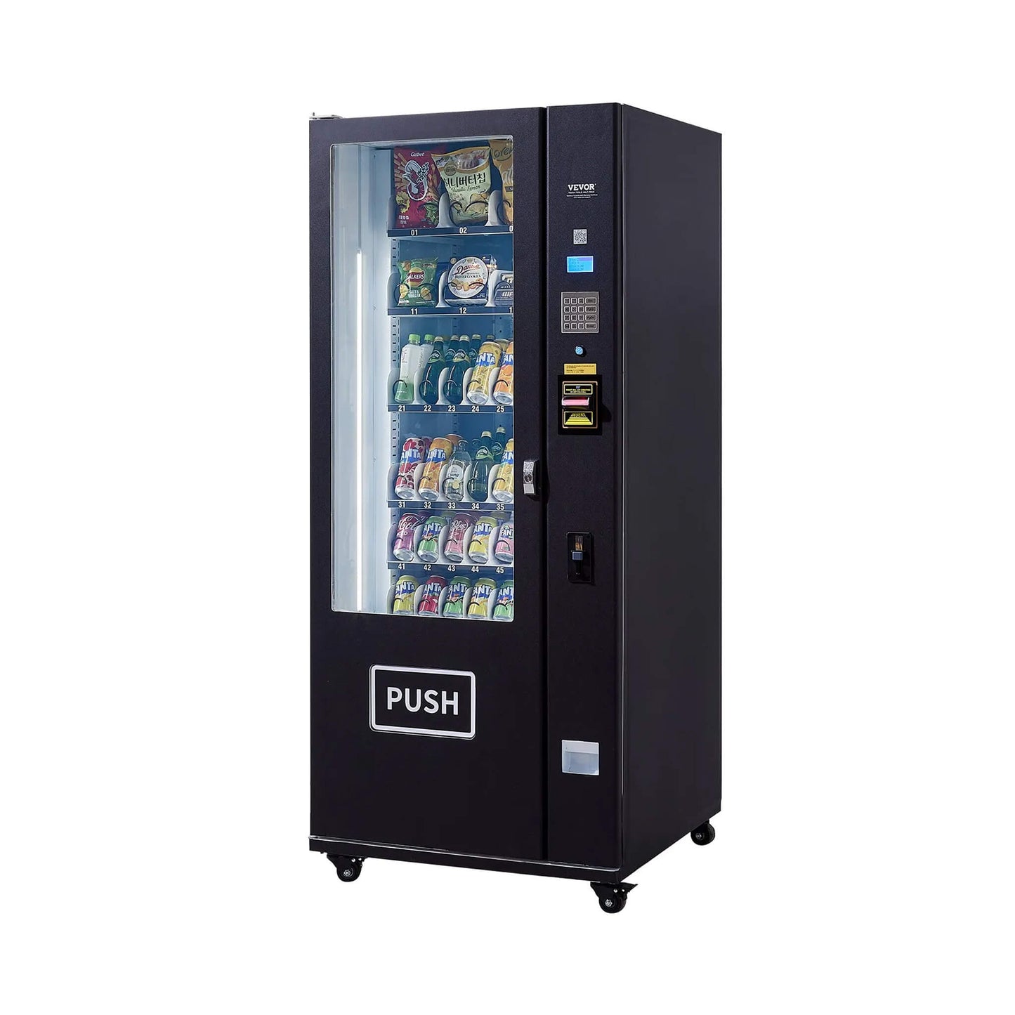 Premium 36-Slot Combo Vending Machine With ICT Bill And Coin Acceptor