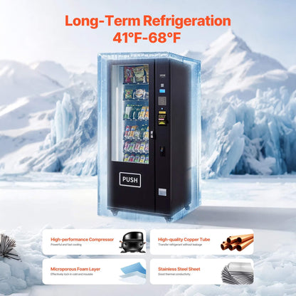 Premium 36-Slot Combo Vending Machine With ICT Bill And Coin Acceptor