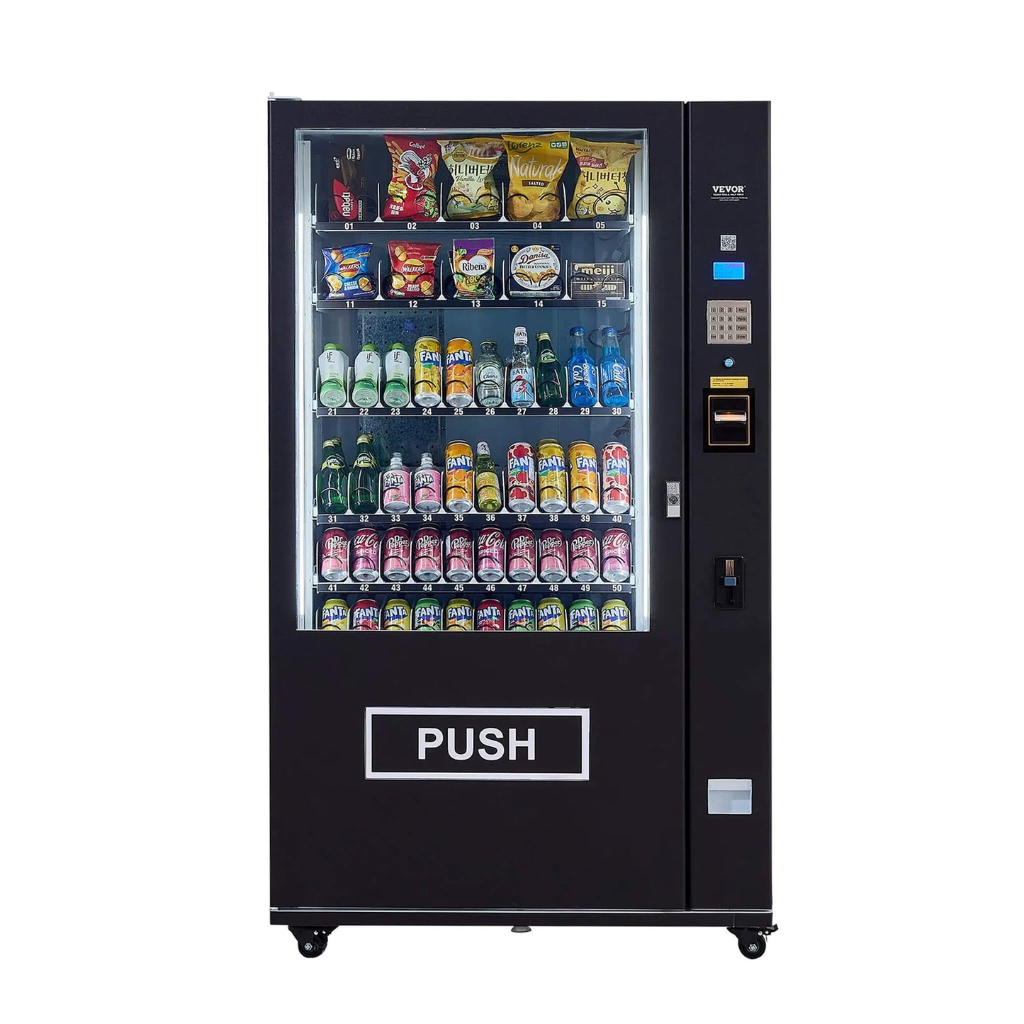 Premium 60-Slot Combo Vending Machine With ICT Bill And Coin Acceptor