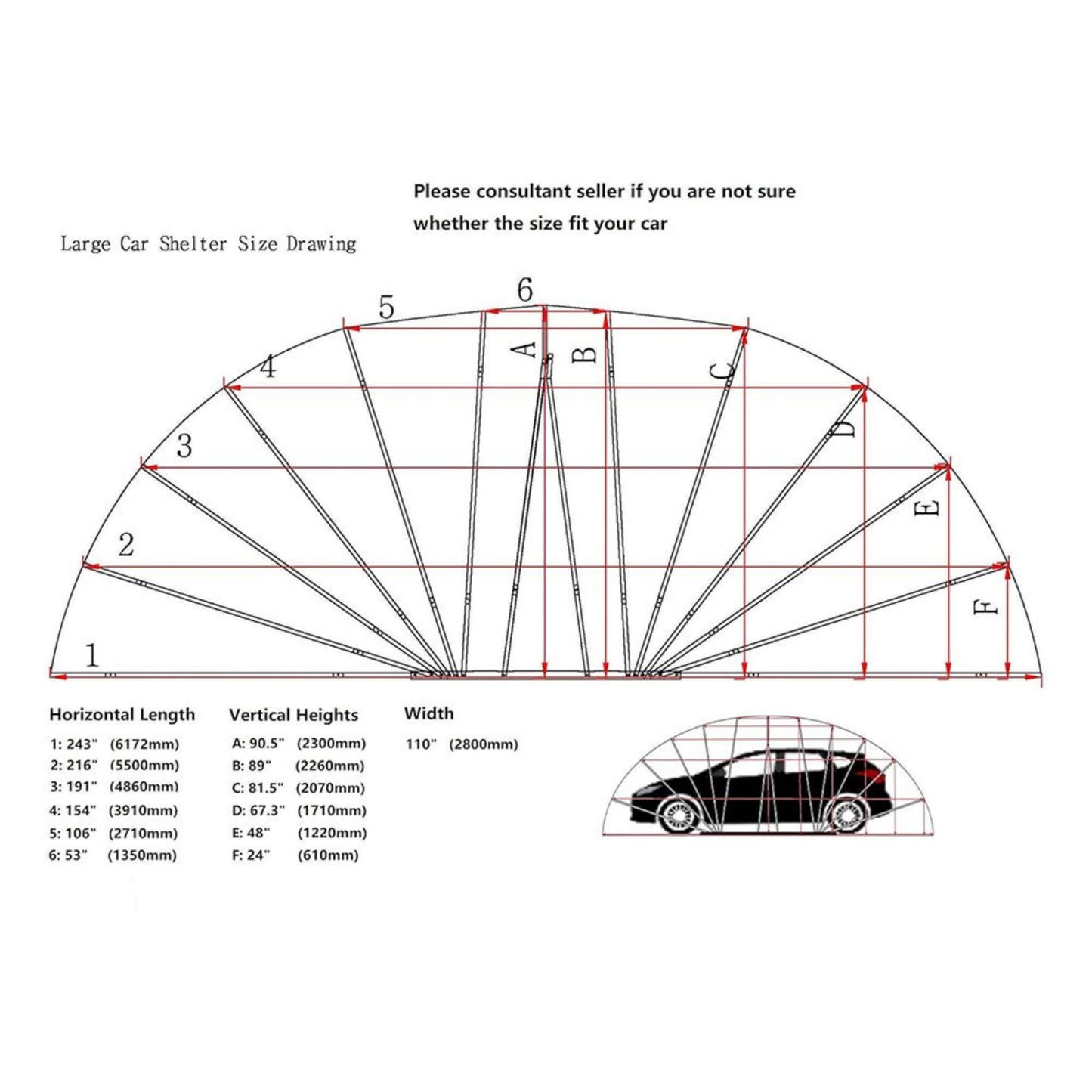 9' x 20' FT Alora Premium All-Weather Retractable Steel Frame Carport Canopy For Cars & SUVs