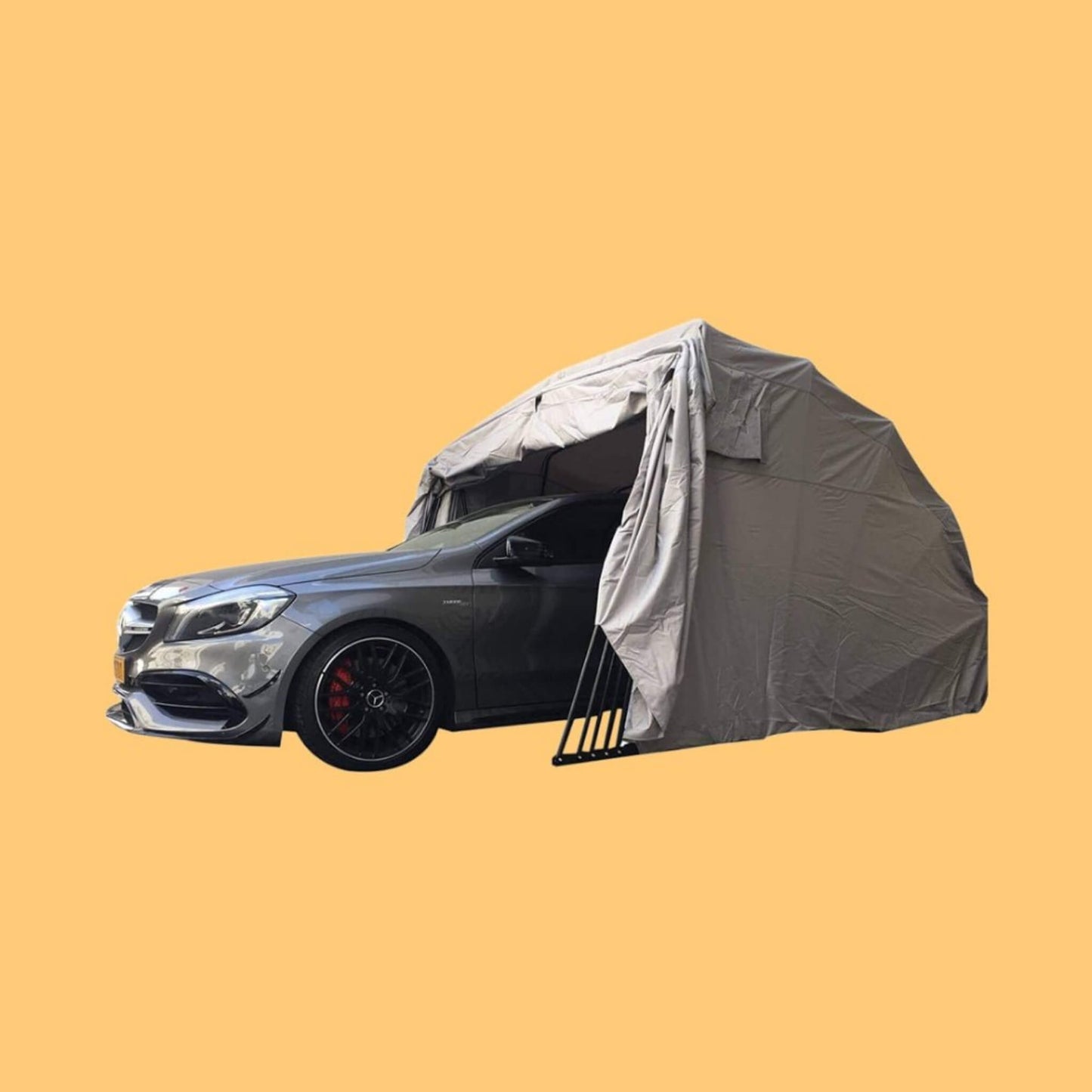 9' x 20' FT Alora Premium All-Weather Retractable Steel Frame Carport Canopy For Cars & SUVs