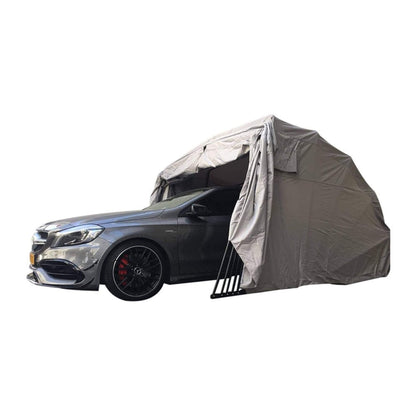 9' x 20' FT Alora Premium All-Weather Retractable Steel Frame Carport Canopy For Cars & SUVs