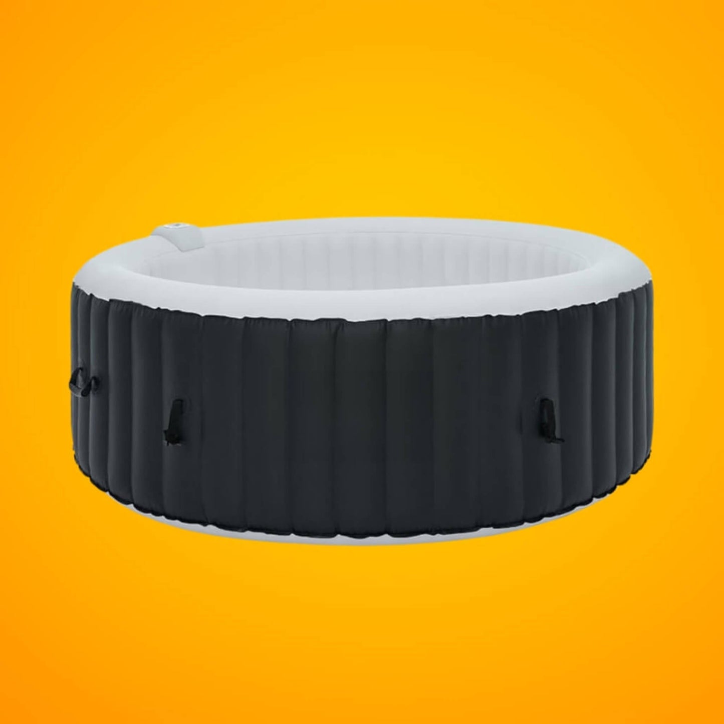 Premium Blow Up 6 Person Sauna Pool Hot Tub with 130 Jets, 7FT