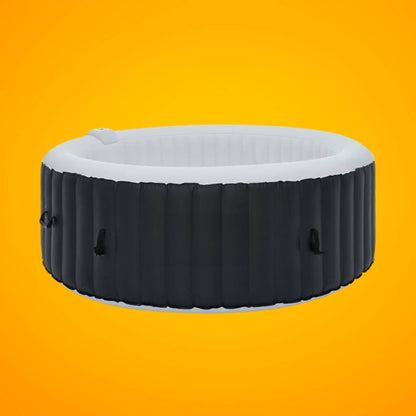 Premium Blow Up 6 Person Sauna Pool Hot Tub with 130 Jets, 7FT