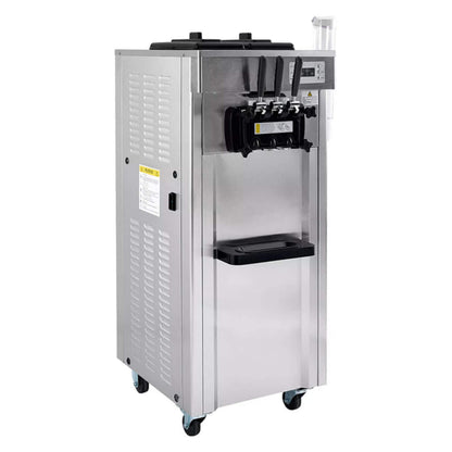 Premium Commercial 3-flavor Freestanding Soft Serve Ice Cream Machine Maker 21-31 L/H