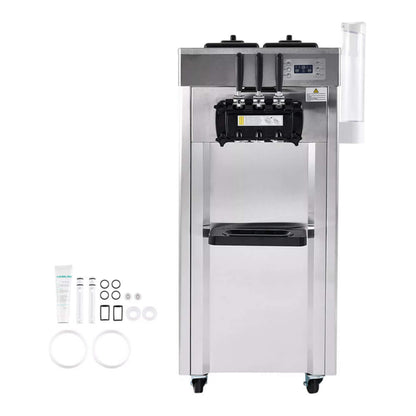 Premium Commercial 3-flavor Freestanding Soft Serve Ice Cream Machine Maker 21-31 L/H