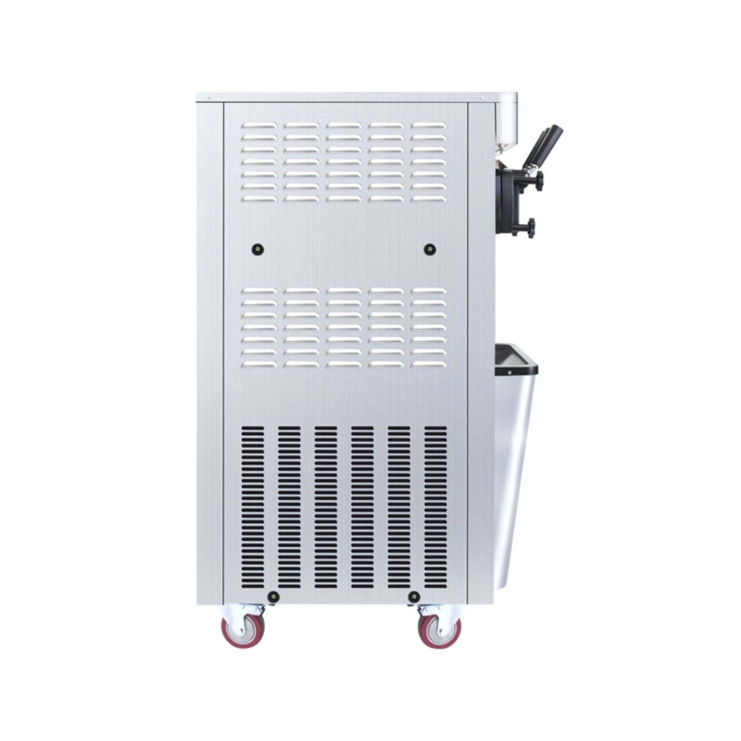 Premium Commercial Vertical 2000W 3-Flavor Soft Ice Cream Machine With Dual 6L Hoppers, 25-30 L/H