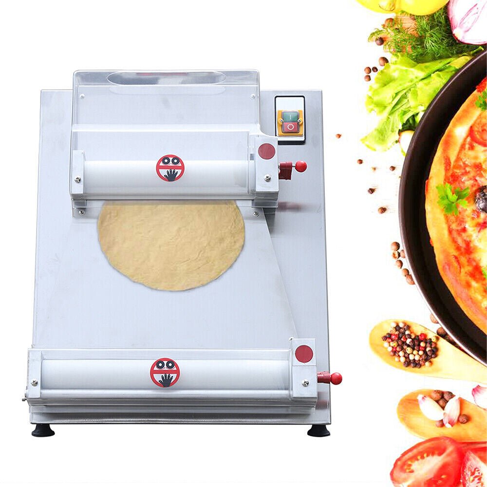 Premium Electric Commercial Pizza Dough Roller Pastry Sheeter Press Machine 16-Inch