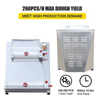 Premium Electric Commercial Pizza Dough Roller Pastry Sheeter Press Machine 16-Inch