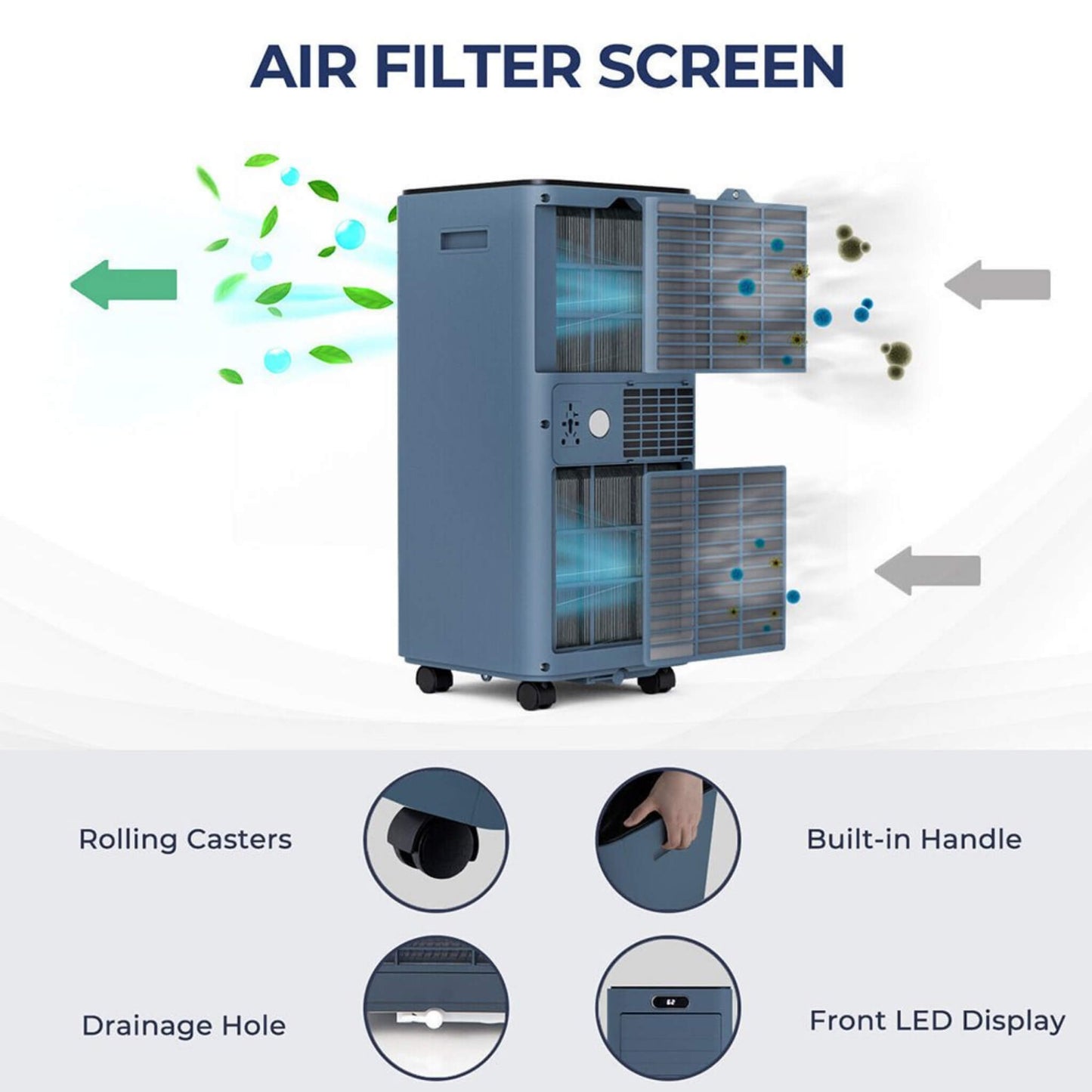 Premium 10K BTU Freestanding AC Unit with Remote Control