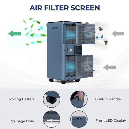 Premium 10K BTU Freestanding AC Unit with Remote Control