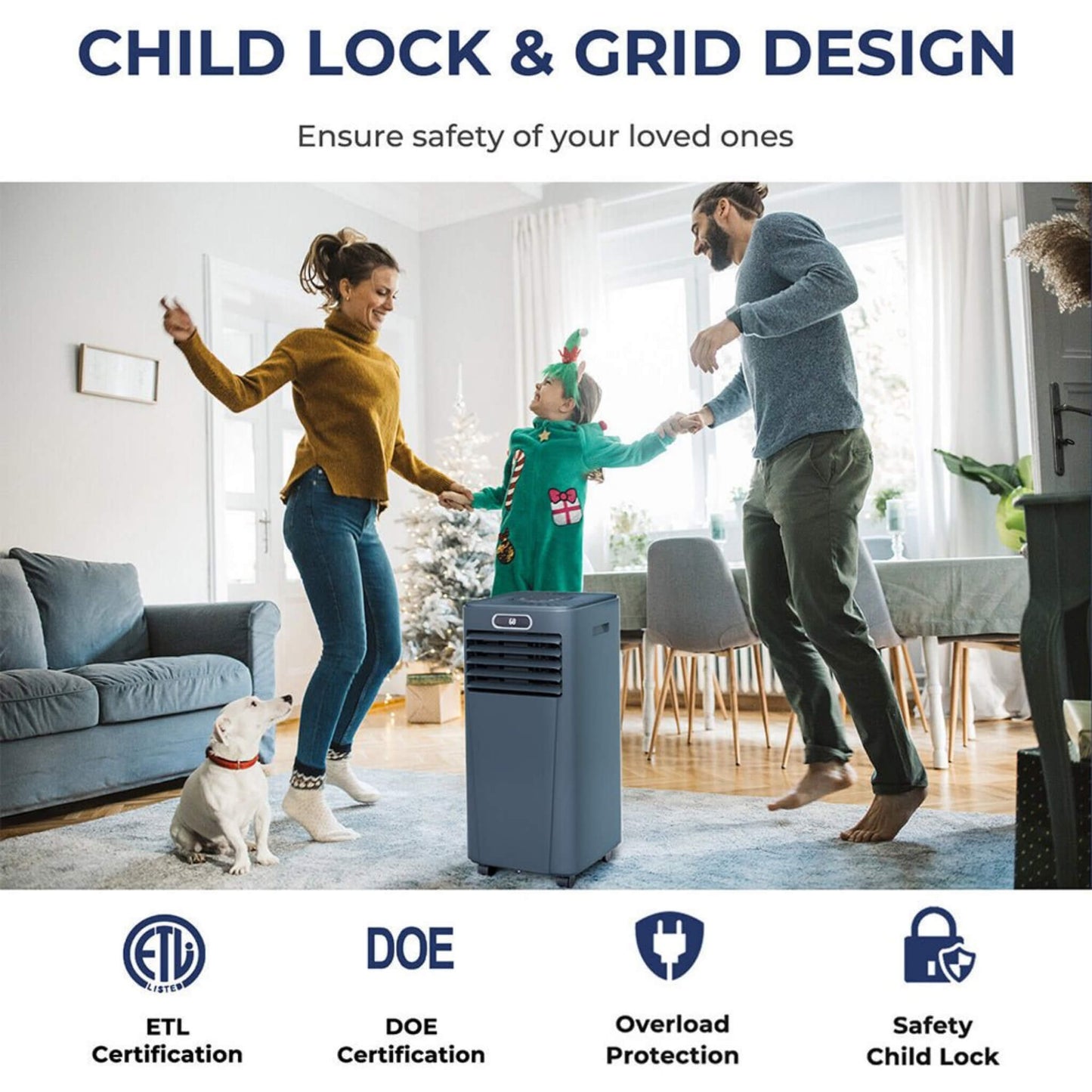 Premium 10K BTU Freestanding AC Unit with Remote Control