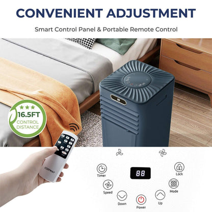 Premium 10K BTU Freestanding AC Unit with Remote Control