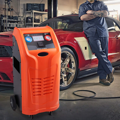Premium Fully Automatic Dual Cylinder AC Refrigerant Recovery Machine Kit