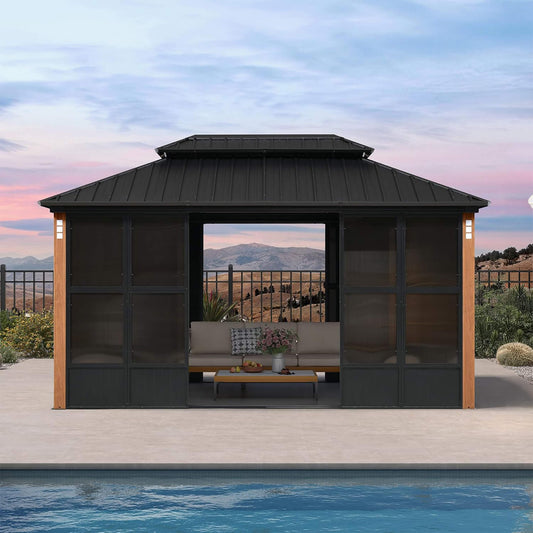 Alora Prestige Premium Hardtop Double Top Outdoor Patio Solarium Sunroom