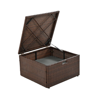 Alora Premium Outdoor 2-Seater Patio Daybed with Foldable Awning, Cushions, and Rattan Frame