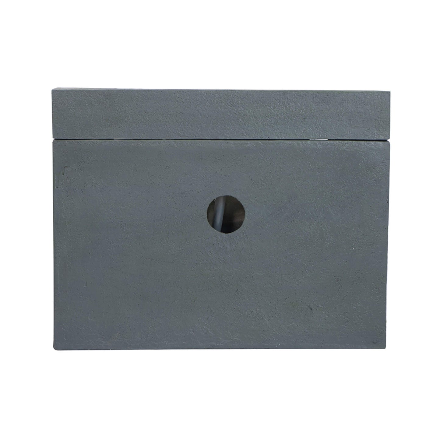 Alora Premium Outdoor Contemporary Modern Rectangular Decorative Water Fountain, Gray