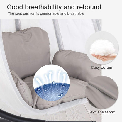 Premium Outdoor Hammock Egg Swing Chair With Stand 70"