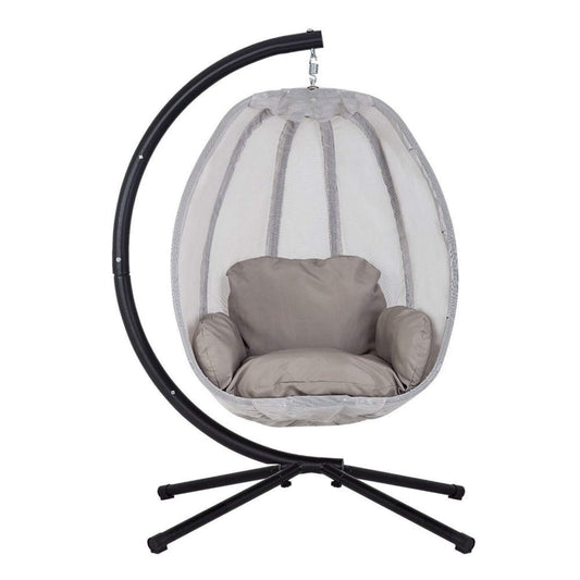 Premium Outdoor Hammock Egg Swing Chair With Stand 70"