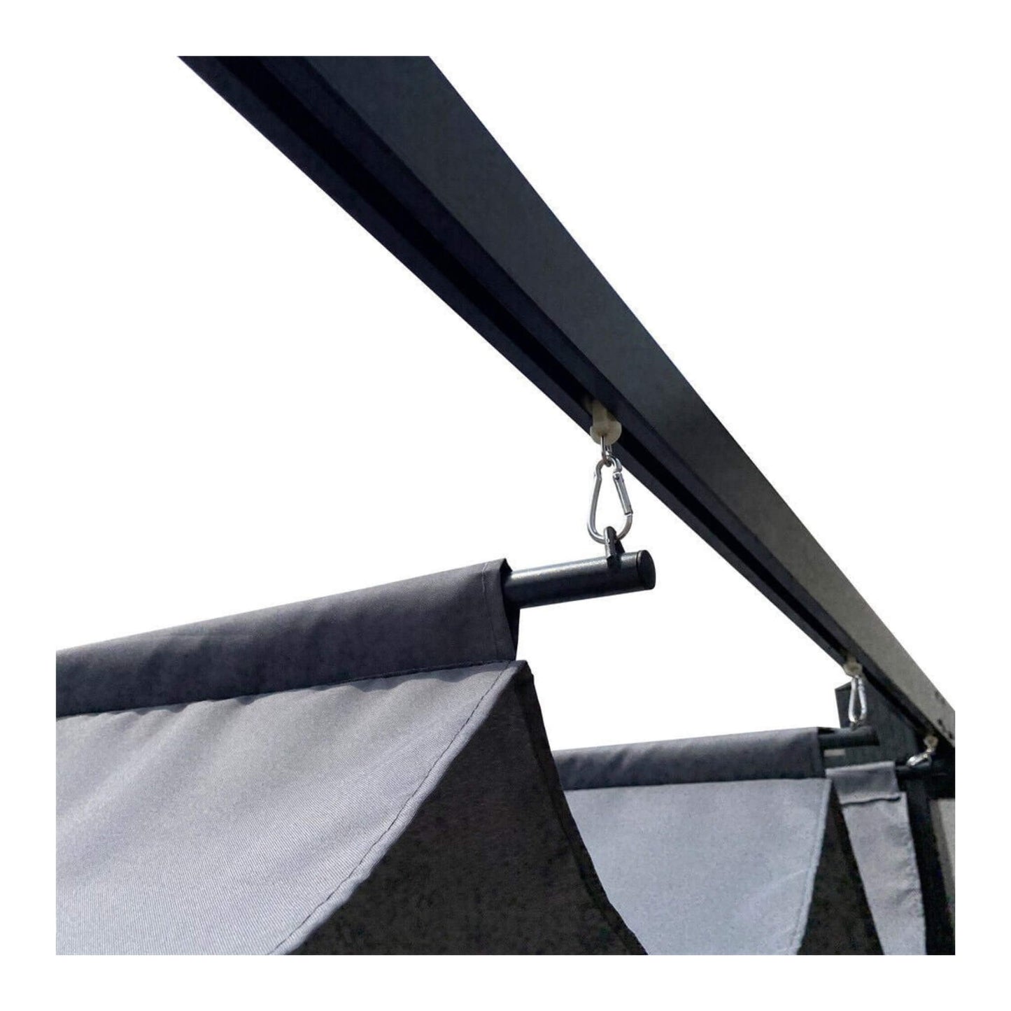 10' x 13' Premium Outdoor Patio Retractable Pergola With Canopy
