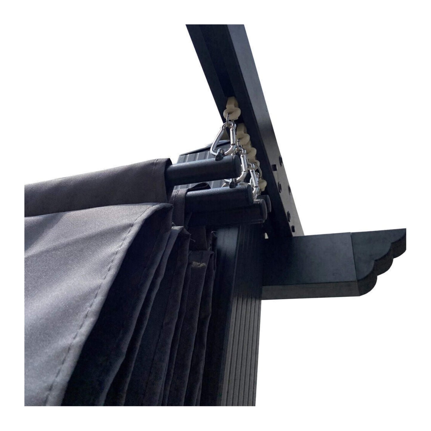 10' x 13' Premium Outdoor Patio Retractable Pergola With Canopy