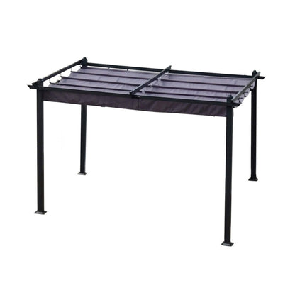10' x 13' Premium Outdoor Patio Retractable Pergola With Canopy