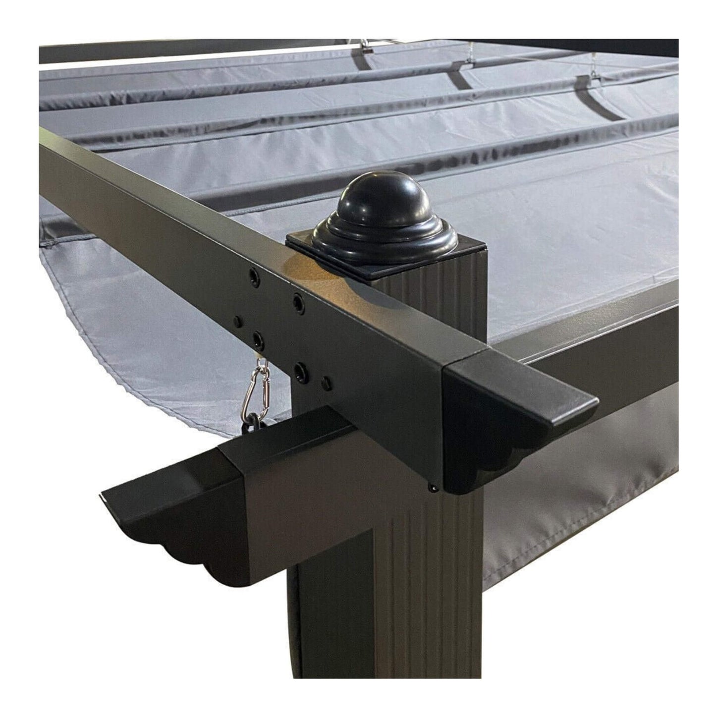 10' x 13' Premium Outdoor Patio Retractable Pergola With Canopy