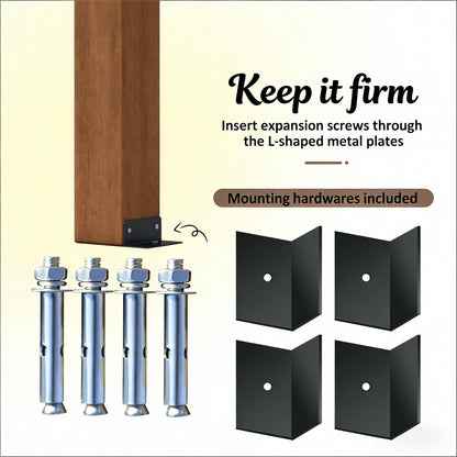 9FT x 12 FT Premium Outdoor Wooden Grape Trellis Pergola