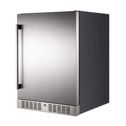 Premium 5.3 Cu.Ft Single Door Stainless Steel Built-In Wine Beverage Undercounter Refrigerator