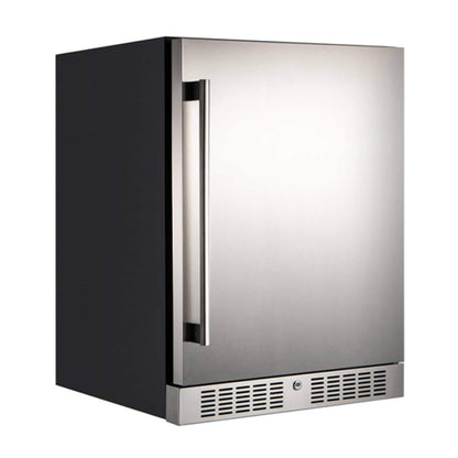 Premium 5.3 Cu.Ft Single Door Stainless Steel Built-In Wine Beverage Undercounter Refrigerator