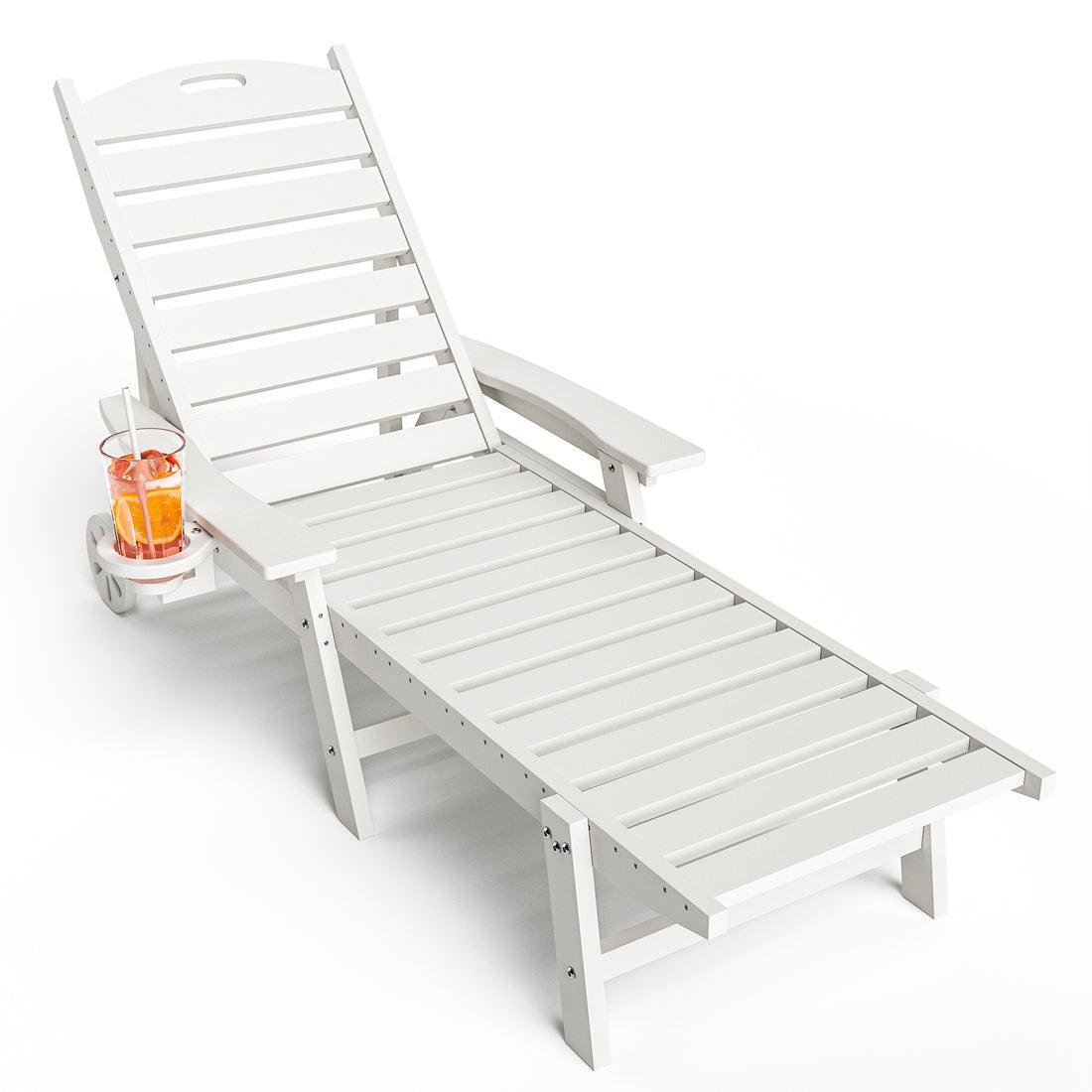 Pamapic Outdoor Chaise Lounge - Adjustable