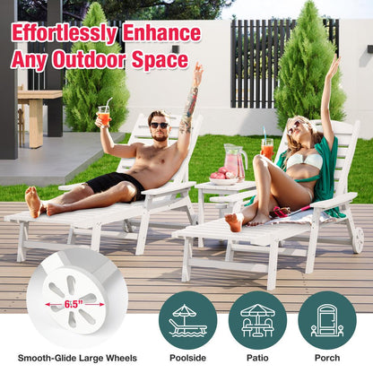 Pamapic Outdoor Chaise Lounge - Adjustable