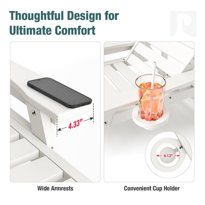 Pamapic Outdoor Chaise Lounge - Adjustable
