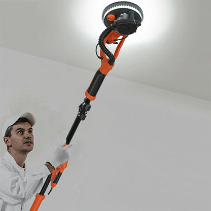 Professional Electric Drywall Ceiling Pole Sander with Vacuum, 750W