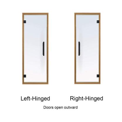 Prosaunas 24X73 Thermo-Aspen Prehung Clear Glass Sauna Door