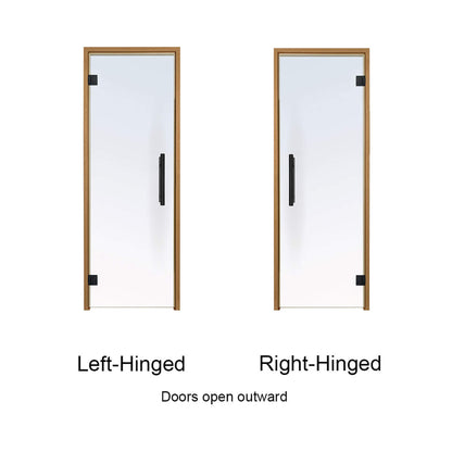 Prosaunas 24X81 Thermo-Aspen Prehung Clear Glass Sauna Door