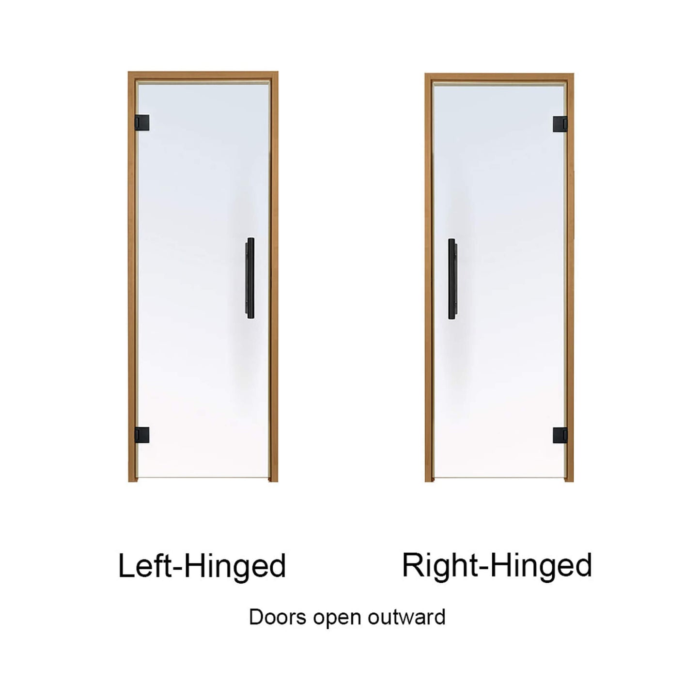 Prosaunas 24X81 Thermo-Aspen Prehung Tinted Glass Sauna Door